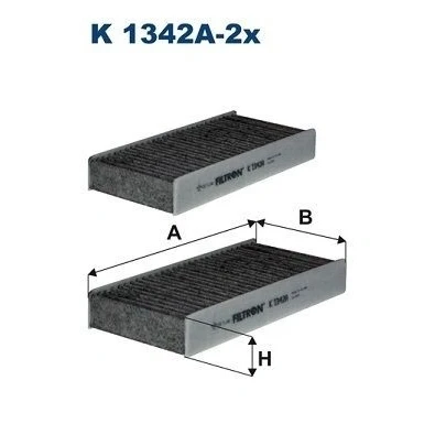 Imagen de FILTRON K 1342A 2x Filtro de habitáculo carbón activado 233 115 33 BMW: X1, 2 Gran Tourer, Active MINI: Hatchback, Countryman