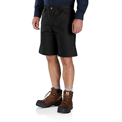 Imagen de Carhartt Rugged Professional Series Flex Relaxed Fit Canvas Work Short, Pantalones Cortos de Utilidades Trabajo para Hombre, Negro, 28W
