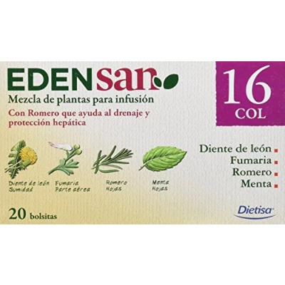 Imagen de Dielisa Edensan 16 Col Filtros, 20 bolsitas