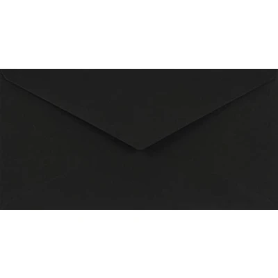 Imagen de Netuno 100x sobres largos negros DIN DL 110x220mm 115g Sirio Color Nero engomado solapa puntiaguda sin ventana americanos para invitaciones Navidad tarjetas boda factura carta dinero bricolaje folleto