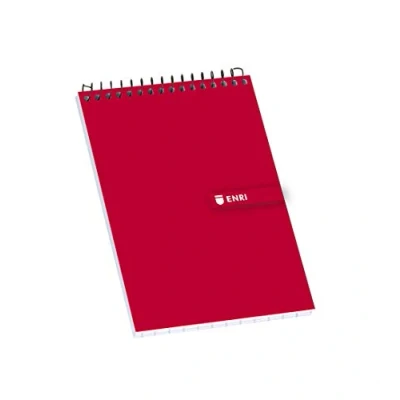 Imagen de Enri, Blocs de Notas 16º, Pack 10 Libretas Pequeñas Espiral, 80 Hojas con Cuadrícula 4x4, Formato 16º (10,5 x 7,4 cm)