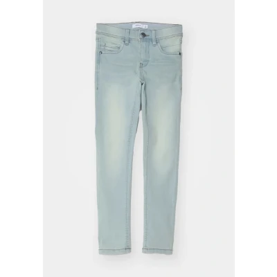 Imagen de Name it Nkmsilas PANT Vaqueros pitillo para niños, Talla: 122, Light blue denim