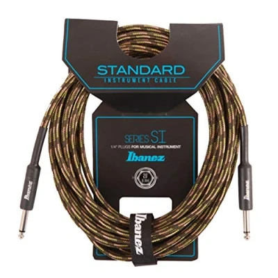 Imagen de Ibanez si20 cgr 20 ft 2 conectores recto estándar de Cable instrumento camuflaje verde