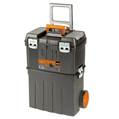 Imagen de TOOL BOX ON WHEELS 470X290X630, Color: Negro y Naranja