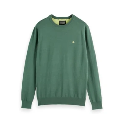 Imagen de Scotch &amp; Soda Seasonal CORE Regular FIT Crewneck Jersey de punto, Hombre, Talla: Small, Sage green