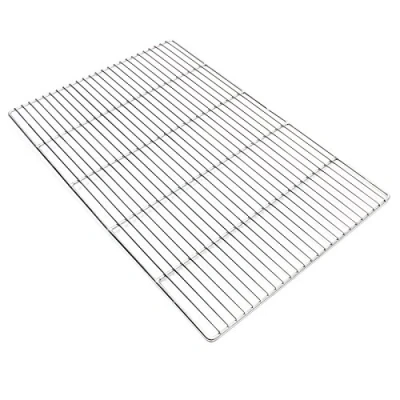 Imagen de WilTec Parrilla Barbacoa 60x40 cm Rectangular Plancha asadero Acero Inoxidable Universal