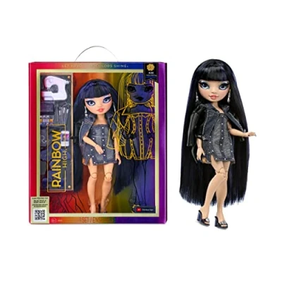 Imagen de RAINBOW HIGH Fashion Doll Kim Nguyen Muñeca Azul Look de Moda y Más 10 Accesorios Juego Coloridos para Coleccionistas Niños 4 a 12 Años