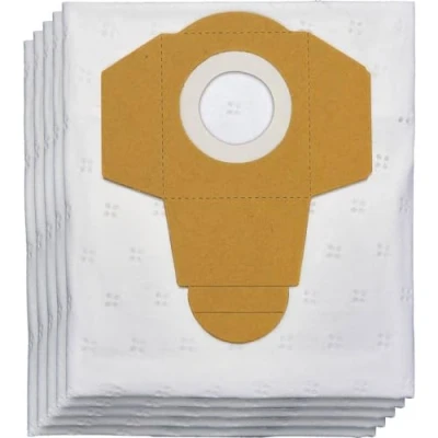 Imagen de Einhell Bolsas de fieltro originales 25 L (aptas para aspiradoras en seco y húmedo con recipientes 15, 20 litros, alta capacidad filtrado, volumen L, 5 unidades)