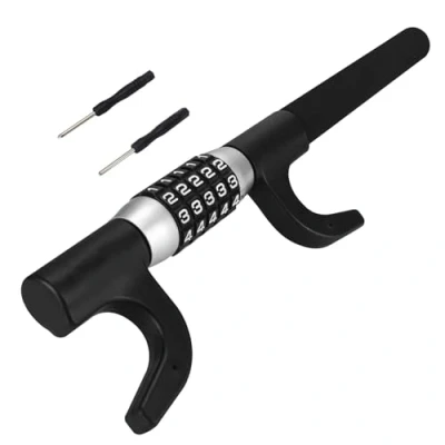 Imagen de Turnart Barra Antirrobo Coche De Acero Inoxidable Con 3 Llaves (Multicolor)