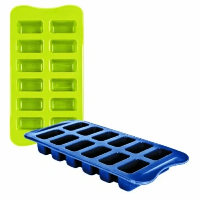 Imagen de Set 2 Moldes Silicona Ibili Para Cubitos De Hielo
