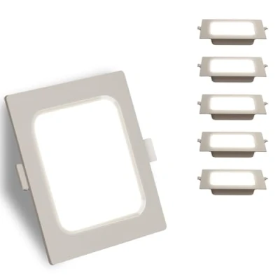 Imagen de Aigostar Downlight LED Techo Empotrable 24W Equivalente a Halógena 162W, 2700LM, Blanco Neutro 4000K, Ojos de Buey para interior, Ф265 275 mm, Pack 5 Foco