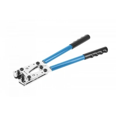 Imagen de HÖGERT TECHNIK Crimpadora para casquillos no aislados, 6 50 mm² (10 1 AWG), 390 mm, mandíbulas giratorias, endurecidas 40 HRC, ergonómicas