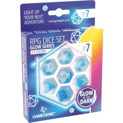Imagen de Gamegenic Set de Dados para rol Icy Crumbs (7 pcs), Color (GGS50028ML)