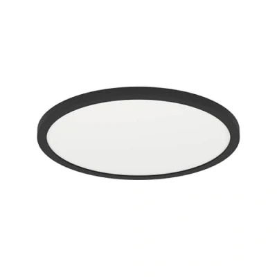 Imagen de Eglo connect.z Smart Home lámpara de techo LED Rovito Z, diámetro 29,5 cm, ZigBee, control voz y la aplicación, blanco cálido frío, retroiluminación RGB, regulable, negra