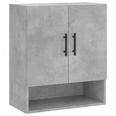 Imagen de vidaXL Armario de Pared Madera ingeniería Gris hormigón 60x31x70 cm