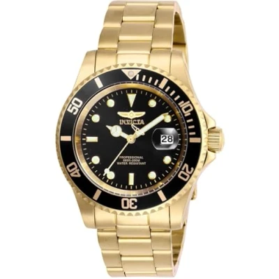 Imagen de Invicta Pro Diver Reloj de cuarzo para hombre acero inoxidable, Oro / Negro, 40 mm