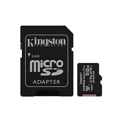 Imagen de Kingston Canvas Select Plus microSDXC 512GB + Adaptador de tarjeta SD