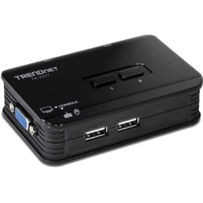 Imagen de TRENDnet TK 207K Switch KVM, Azul