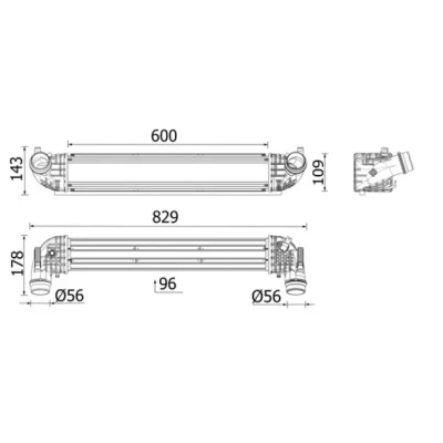 Imagen de MAHLE ORIGINAL CI 668 000P Intercooler