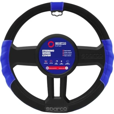 Imagen de SPARCO SPC1108AZ Funda cubierta para el volante Azul 38.5cm Poliéster