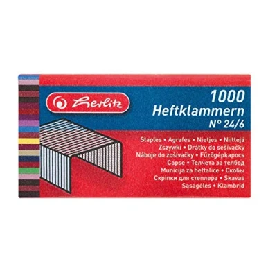 Imagen de Herlitz Grapas 24/6 2 x 1000 unidades BLK