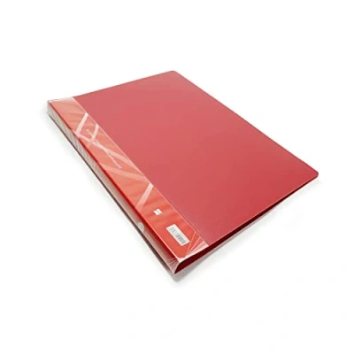 Imagen de Super Mundo carpeta fundas plastico A4 (40 fundas), capacidad para 80 hojas, archivo A4, Rojo fundas)