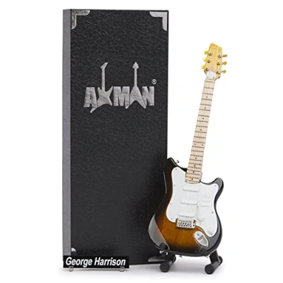 Imagen de Axman George H Réplica de guitarra en miniatura Regalos musicales Adorno hecho a mano 1/4