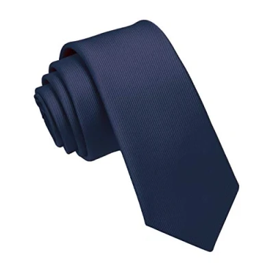 Imagen de JEMYGINS Corbata de Hombre Ajustada Color Sólido a Rayas Diagonales 6 cm Ancho gris
