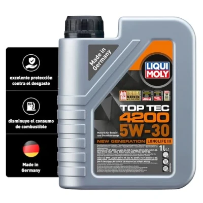 Imagen de Liqui Moly Top Tec 4200 5W 30 1L Aceite de motor 8972 BMW: 3 Touring, Compact, 5 Berlina, AUDI: A4 B6 Avant, B8 A1 Sportback, LEXUS: IS 2