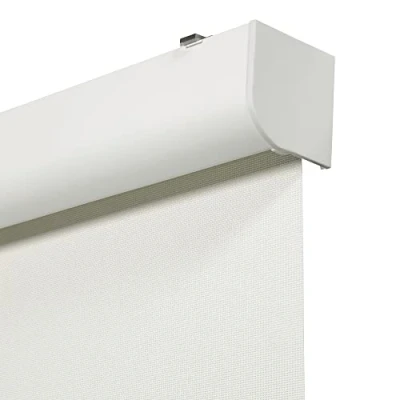 Imagen de VIEWTEX Estor Enrollable a Muelle ViewBox con Cajón de Aluminio Tejido Screen Apertura 10% Blanco 75 X 190cm Fabricado en España Garantia 5 años