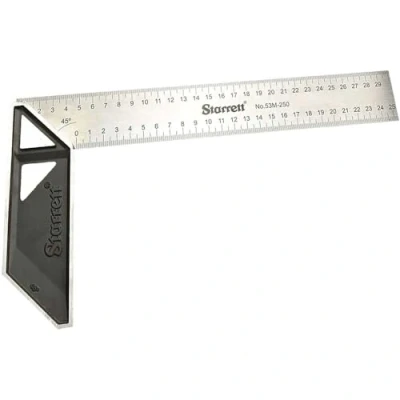 Imagen de Starrett K53M 350 S, Escuadra para carpinteria de graduacion permanente, acero inoxidable