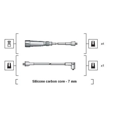 Imagen de MAGNETI MARELLI 941318111112 Juego de Cables Encendido