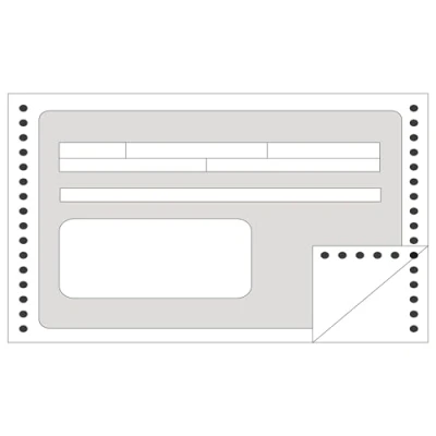 Imagen de APLI 133 Caja 1200 Recibos Papel Continuo, 240 X 4