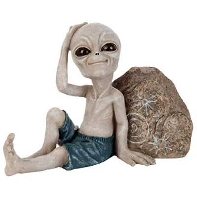 Imagen de Design Toscano Surfer Dude Estatua alienígena Fuera de Este Mundo