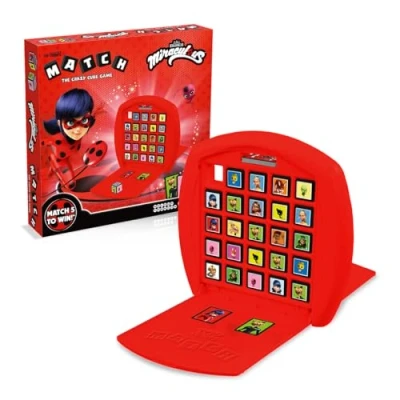 Imagen de Top Trumps Match Miraculous Juego De Mesa, Juegos Infantiles, Conecta 5 Dados Iguales En Tu Propio Tablero, Memoria 4 Años, para 2 Jugadores