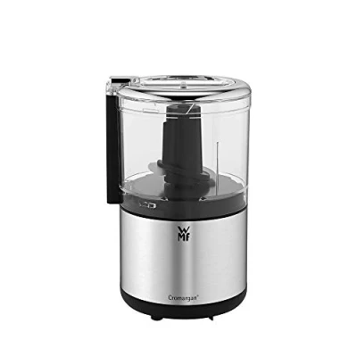 Imagen de WMF Kitchenminis Chopper Picadora Mini, 65 W, Acero Inoxidable, Dos cuchillas con tecnología Perfect Cut, Recipiente de 0,3 litros Tritan, bloqueo especial seguridad, libre BPA