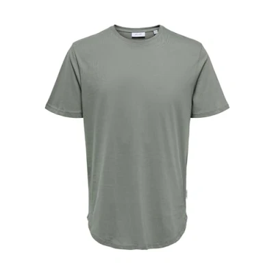 Imagen de ONLY &amp; SONS Onsmatt Longy SS tee Noos Camiseta, Castor Gray, M Hombres