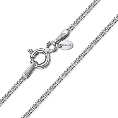 Imagen de Amberta Cadena para Niños en Plata de Ley 925 (Longitud 36 cm): Barbada 1.3 mm
