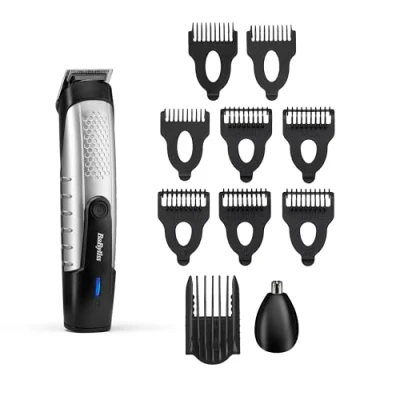 Imagen de BaByliss T812E Recortadora Inalámbrica Multifunción Lithium Power. Para barba, cabello, nariz y orejas. Waterproof