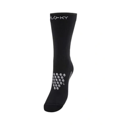 Imagen de FLOKY S Mash 2.0 Calcetines biomecánicos Tenis y Padel Antideslizante Protección Tobillo tendón de Aquiles, Negro , L/XL