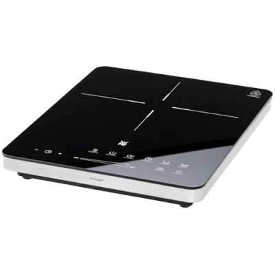 Imagen de WMF Kult X Placa de inducción portatil acero inoxidable 18/10, 2100 W, cocina o calienta, 6 programas y 8 potencias, fácil limpieza