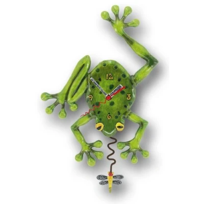 Imagen de Allen Designs, Reloj para colgar con forma de rana, Enesco