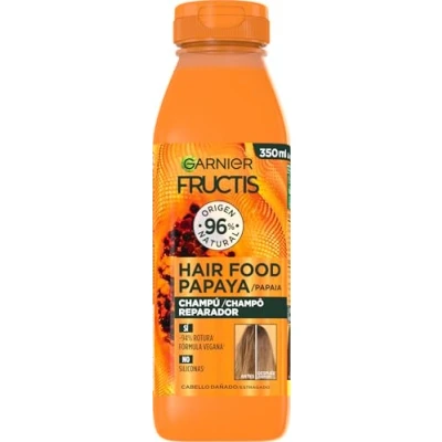 Imagen de Garnier Fructis Champú Papaya Reparadora, Banana, 350 ml (Paquete de 1)