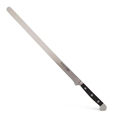 Imagen de Güde Solingen Cuchillo salmón Forjado, 32 cm, Pom Negro, Alpha Doble virola, Hecho a Mano en Alemania, Chrome Steel