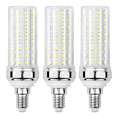 Imagen de SAUGLAE Bombillas LED de Maíz 20W, Incandescentes Equivalente 150W, Blanco Neutro 4000K, 2300 lm, Pequeño Tornillo Edison E14, 3 Piezas