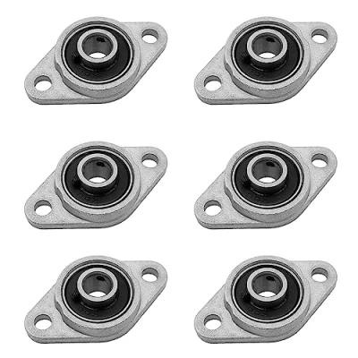Imagen de GOIYZTTR 6 Piezas KFL08 Cojinete de Brida Aleación Zinc Rodamiento Autoalineable con Diámetro 8mm Bloque para Maquinaria Transporte