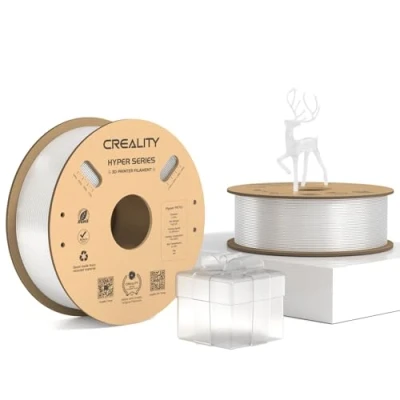 Imagen de Creality filamento Hyper PETG, transparente de 1.75 mm PETG 2 kg, impresora 3D precisión dimensional +/ 0.03 mm, materiales impresión para la mayoría