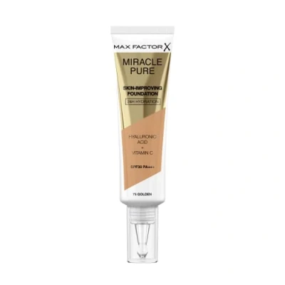 Imagen de Max Factor Miracle Pure Base de Maquillaje, Tono 75 Golden, 30ml