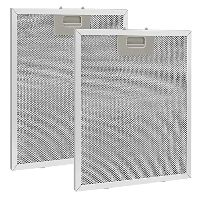 Imagen de DAGORD 2 piezas Filtro de Grasa para Campana Extractora Cocina 320 x 260 mm Aluminio Universal Campanas