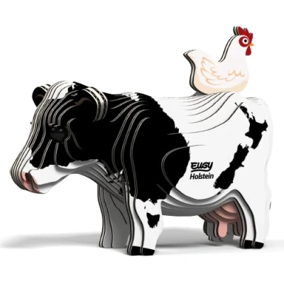 Imagen de EUGY 079 Vaca Holstein. Eco Friendly 3D Paper Puzzle